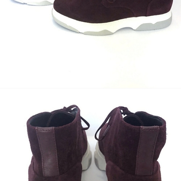 Calvin Klein Size 11.5 Burgundy Suede Chukka Boots - Picture 2 of 6